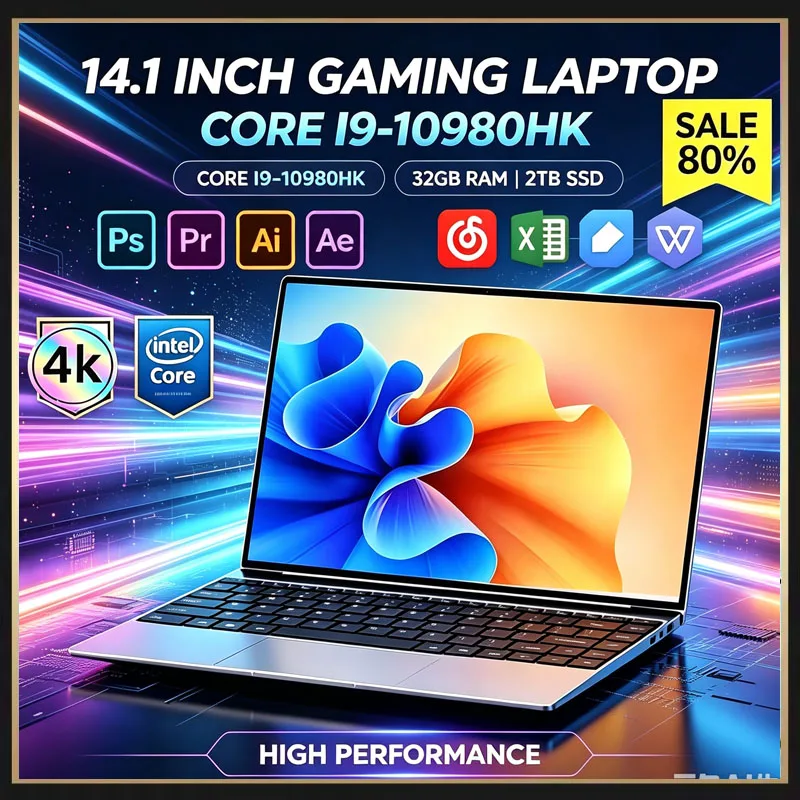 Ssd 2Tb - Ordinateur portable ultra-fin 14,1 pouces, processeur