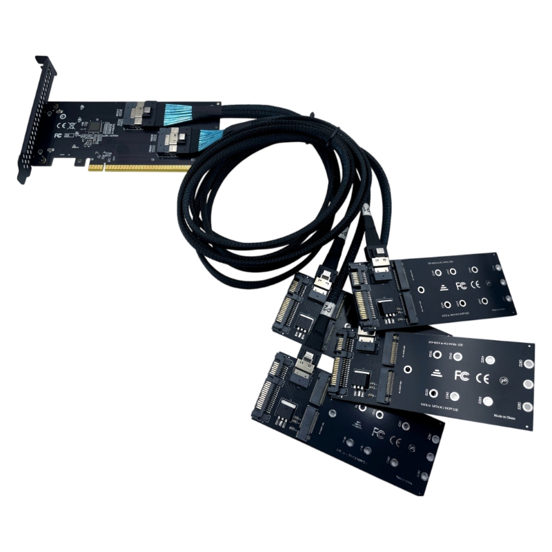 Memory Card Ssd - NOUVELLE carte adaptateur PCIe X16 SFF‑8654