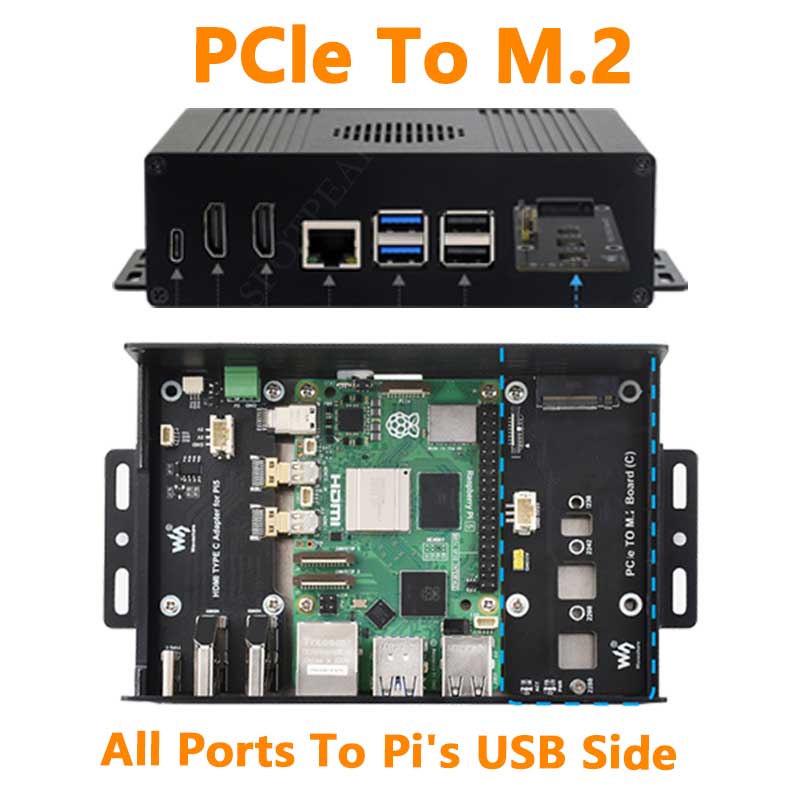 Nvme Ssd - Boîtier Raspberry Pi 5, kit de
