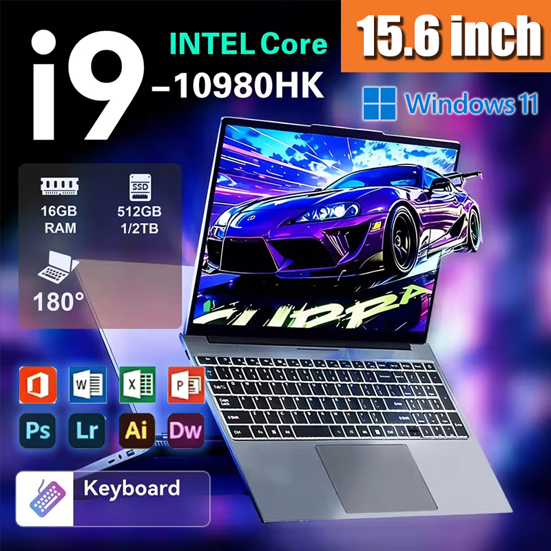 Ssd 2Tb - Ordinateur portable robuste 15,6 pouces Intel