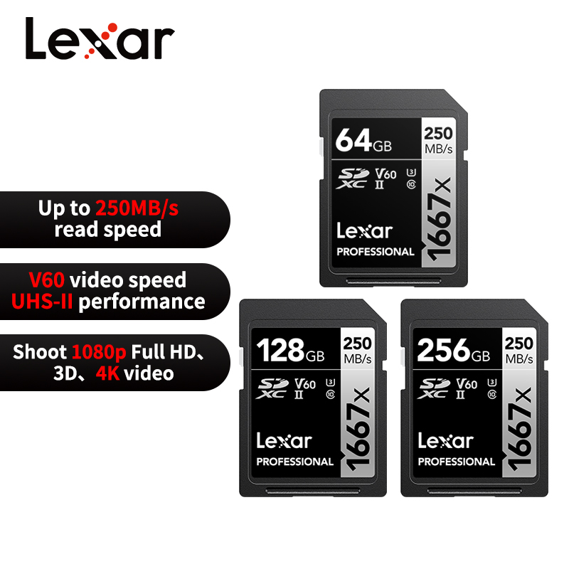 Memory Card Ssd - Carte SD professionnelle Lexar 1667x 64