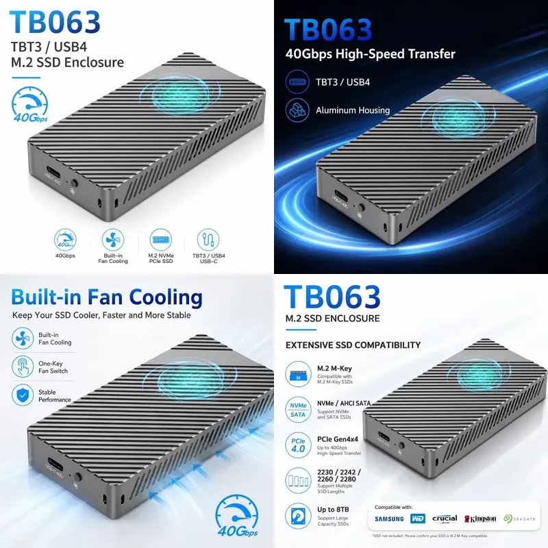Nvme Ssd - AP01 pour boîtier SSD M.2 USB4