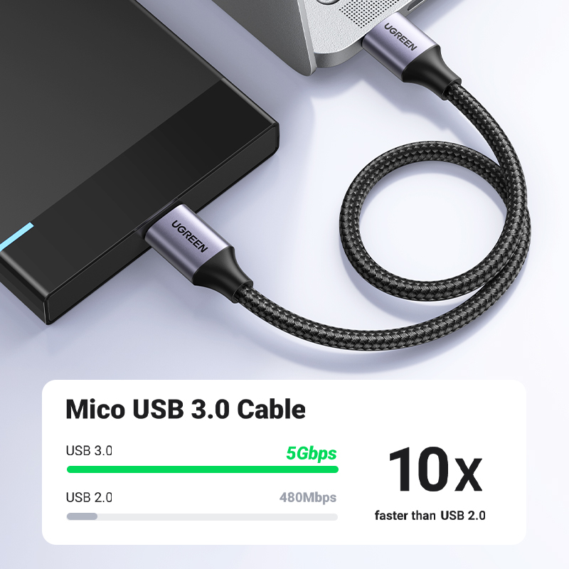 UGREEN – câble Micro B USB 3.0 - Samsung Ssd avis et prix