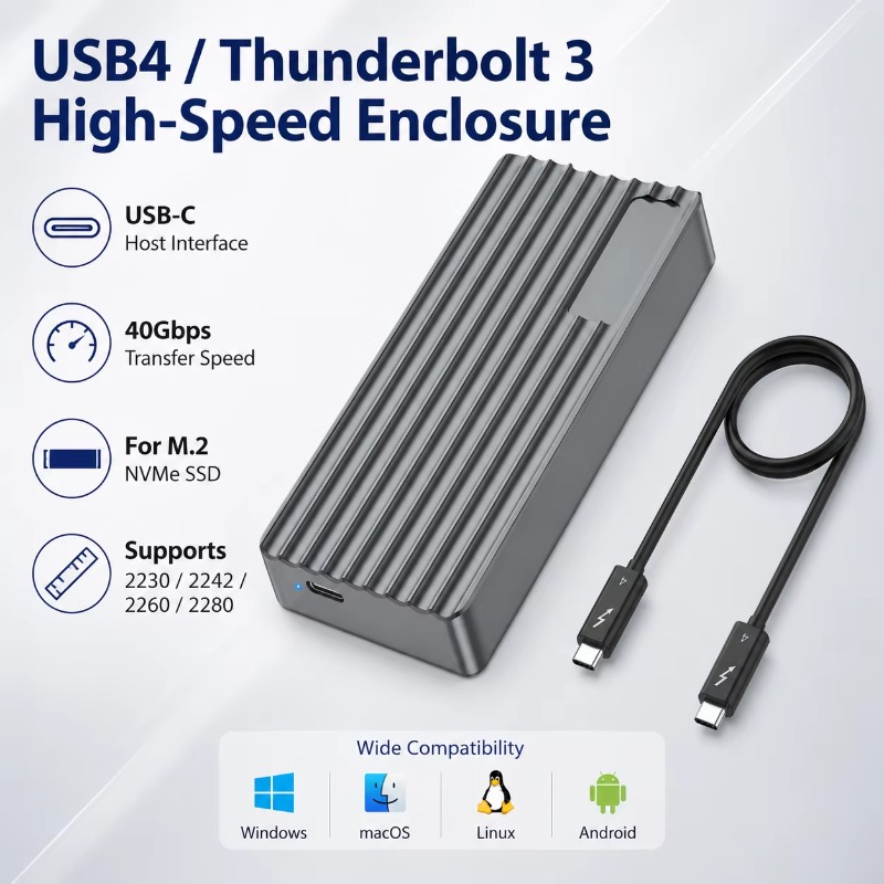 Boîtier SSD M.2 NVMe TBT3/USB4 - Nvme Ssd avis et prix